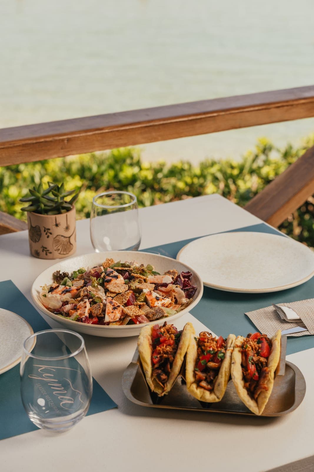 Salad & Greek Tacos
